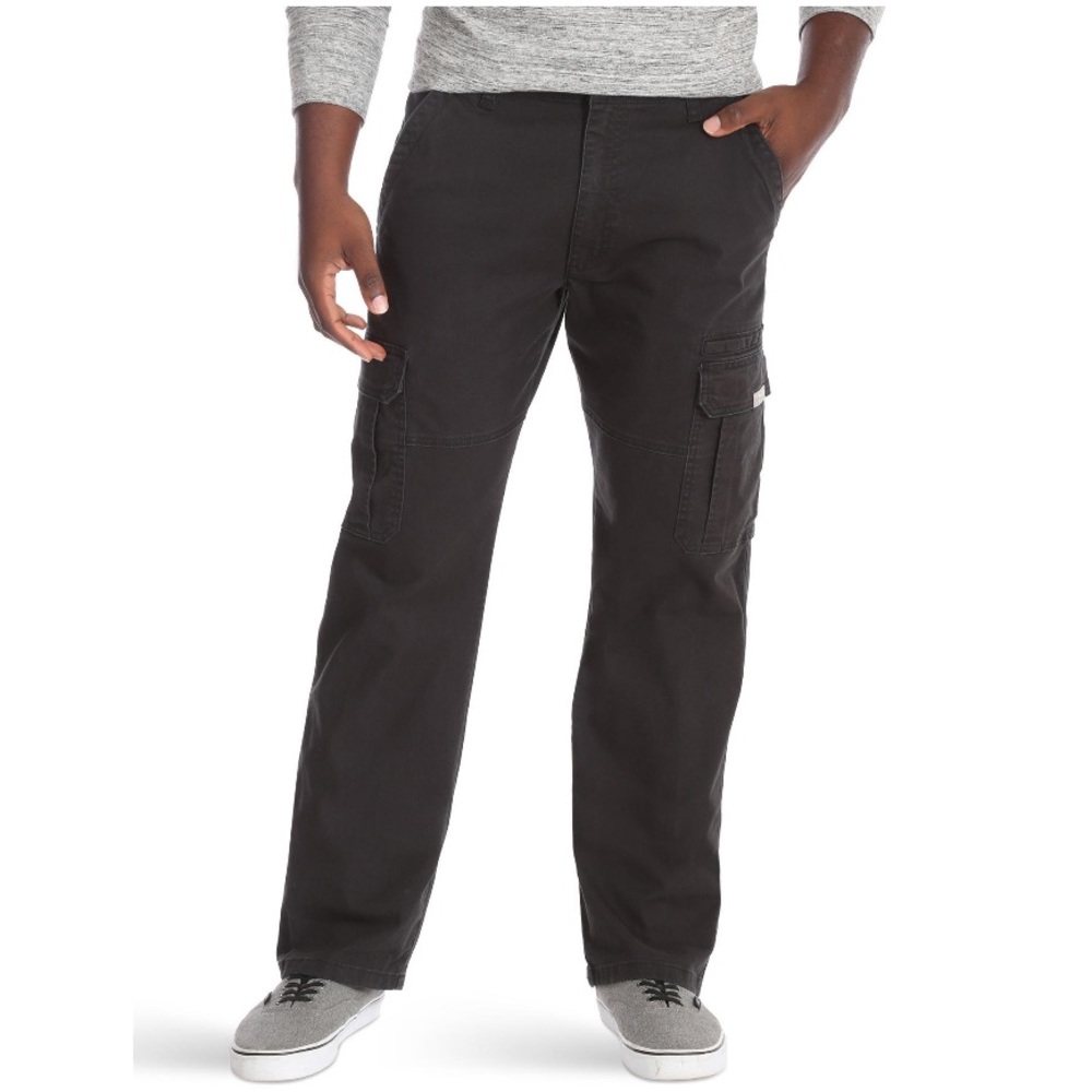 Wrangler Men’s Black Cargo Work Pants (29x30)